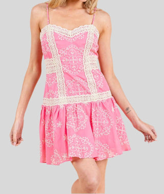 Baby Pink - Finley Embroidered Mini Dress