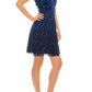 Aidan Mattox - Sleeveless Sequined Mesh Short Dress