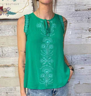 Grace And Lace - Women's Embroidered Top