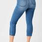 Judy Blue - High Waist Cool Denim Pull On Capris Pants