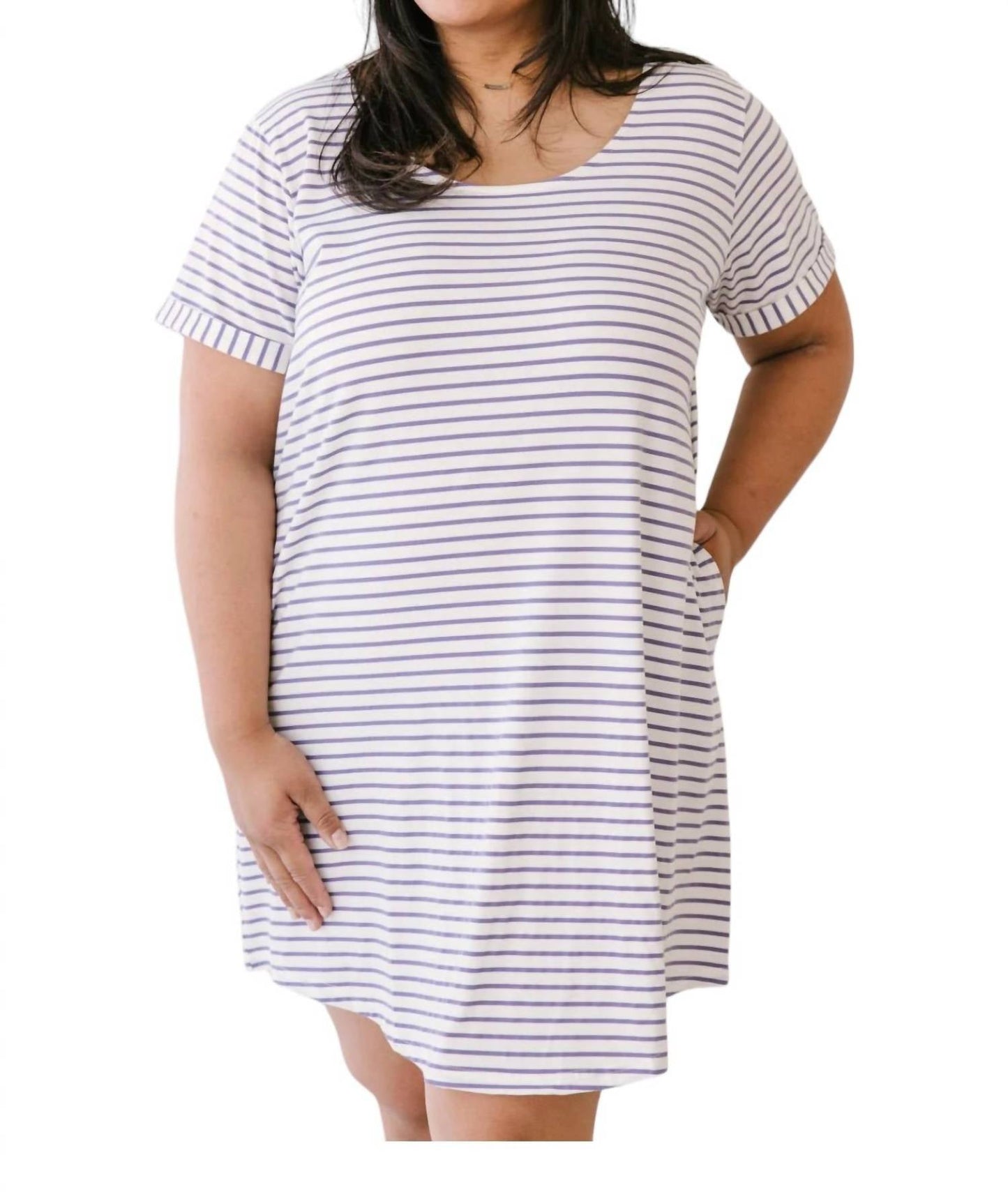 Davi & Dani - Buttoned To A T-Shirt Dress