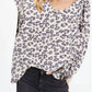 Bibi - LEOPARD PRINT KNIT TOP