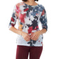 Fdj - Drop Shoulder Three Quarter Sleeve Top
