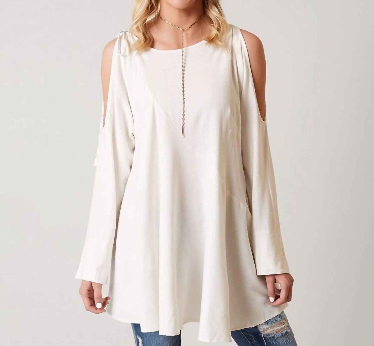 Free People - Clear Skies Cold Shoulder Tunic Top