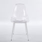 Transparent Dining Chair (Set of 4) - Matte White