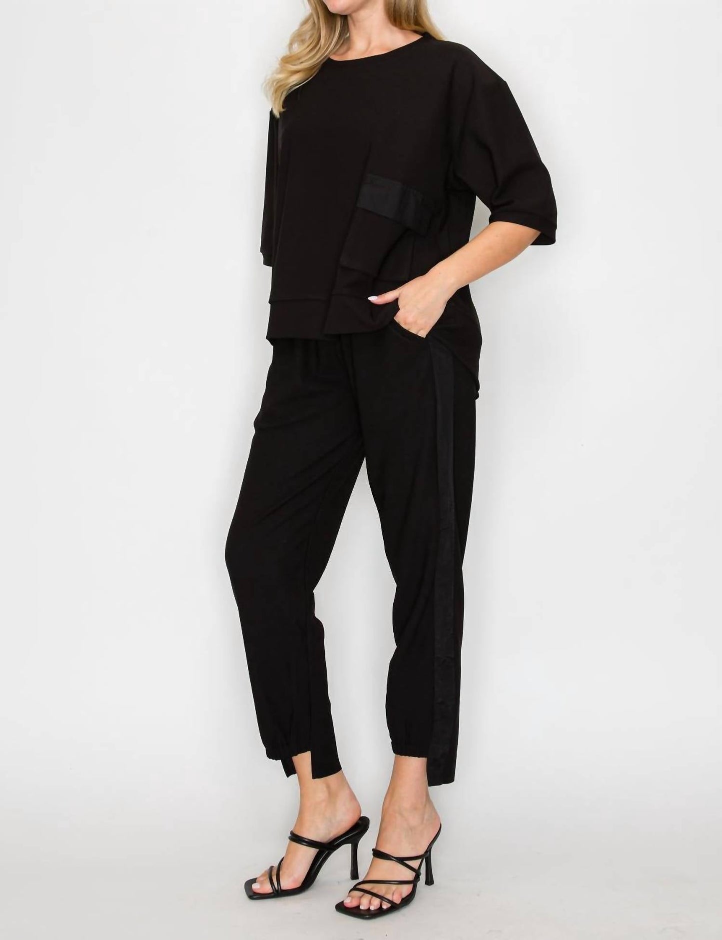 Joh - Karen Knit Crepe Top