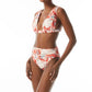 Carmen Marc Valvo - Ruched Swim Floral Bikini Top