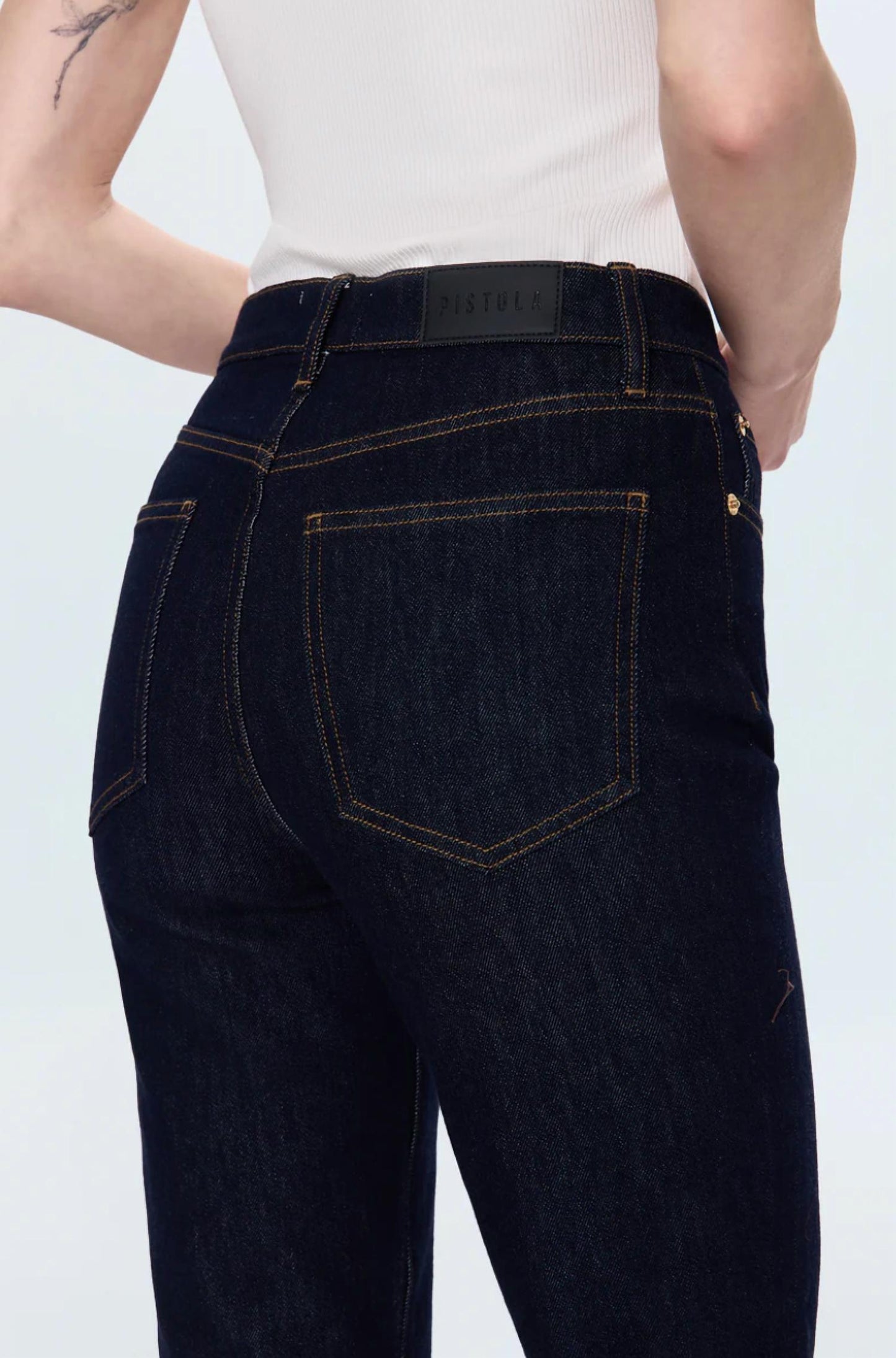 Pistola - Bri Ankle High Rise Slim Straight Leg Jeans