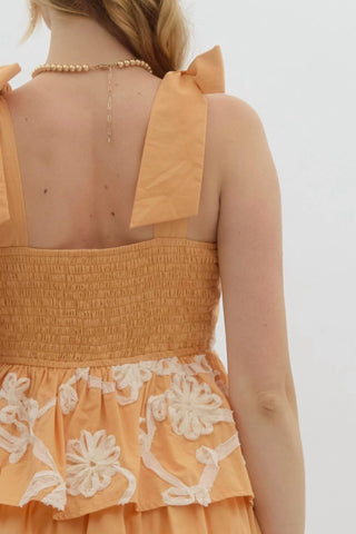 Entro - Ruffle Floral Tiered Maxi Dress