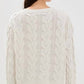 Free People - V-neck Cable Sweater
