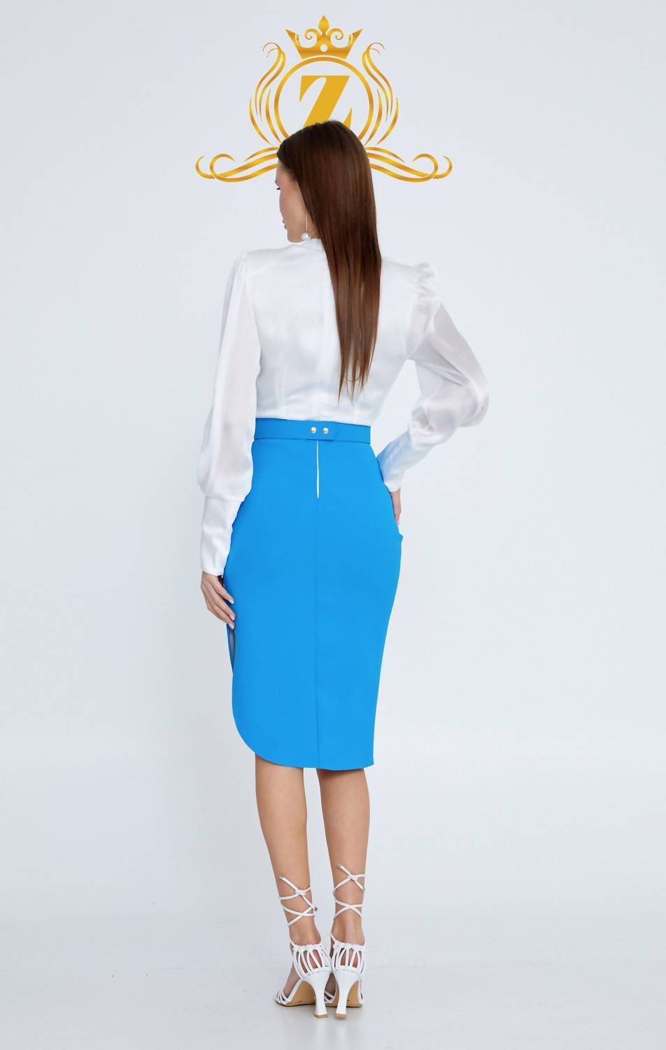 Zaalima Fashion - Long Sleeve Midi Polyester Column Regular Casual Dress