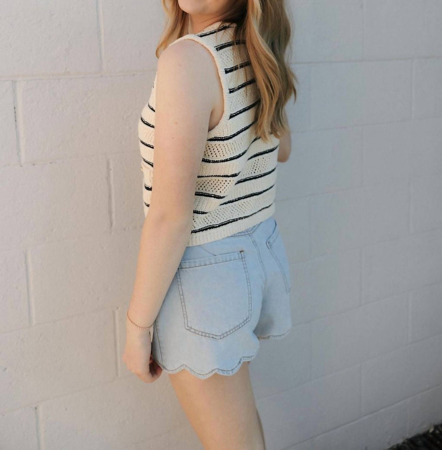 By Together - Striped Sweater Vest