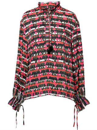 Emily Lovelock - Esther Hearts Print Blouse