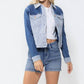Judy Blue - Two Toned Color Denim Jacket