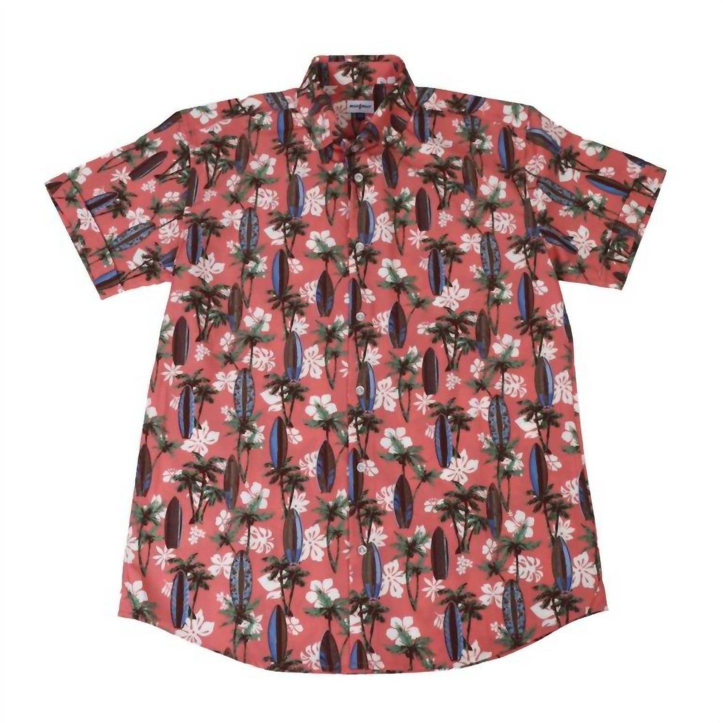 Buoy & Boat - Men's Short Sleeve Button Down Tropical Surf