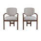 Upholstered Arm Dining Chairs (Set of 2)