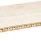 Creative Co-Op - Mango Wood Pedestal With Wood Beads Serving Tray