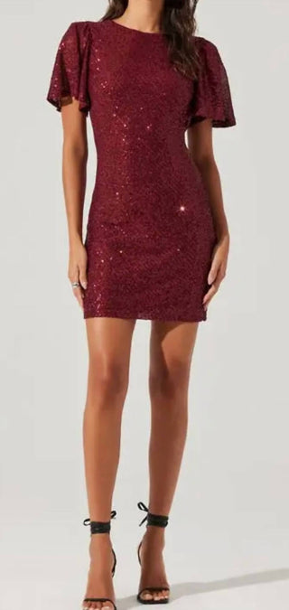 Astr - Sequin Cocktail Conversation Dress