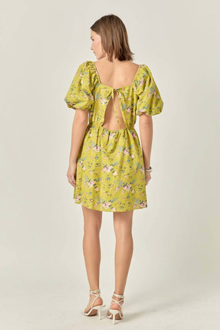 English Factory - Floral Back Cutout Dress