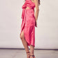Do+Be - Front Slit Wrap Dress