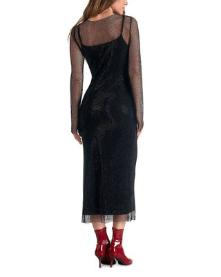 Elan - Long Sheer Sleeve Dress