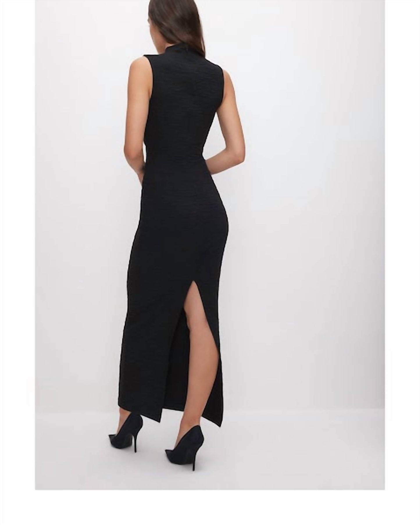 Good American - Mock Neck Maxi Dress