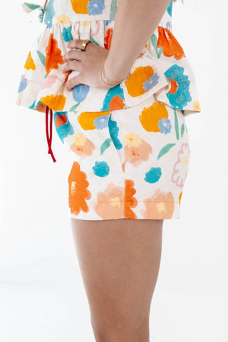 Aureum - Aria Floral Drawstring Short