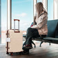 3-Piece ABS Spinner Wheel Luggage Set 20"/24"/28" Beige