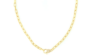 Omg Blings - Women's Pavè Cz Lobster Clasp Necklace