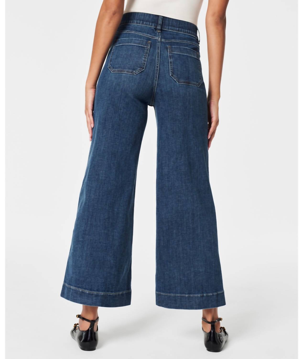 Spanx - Cropped Wide Leg Jeans