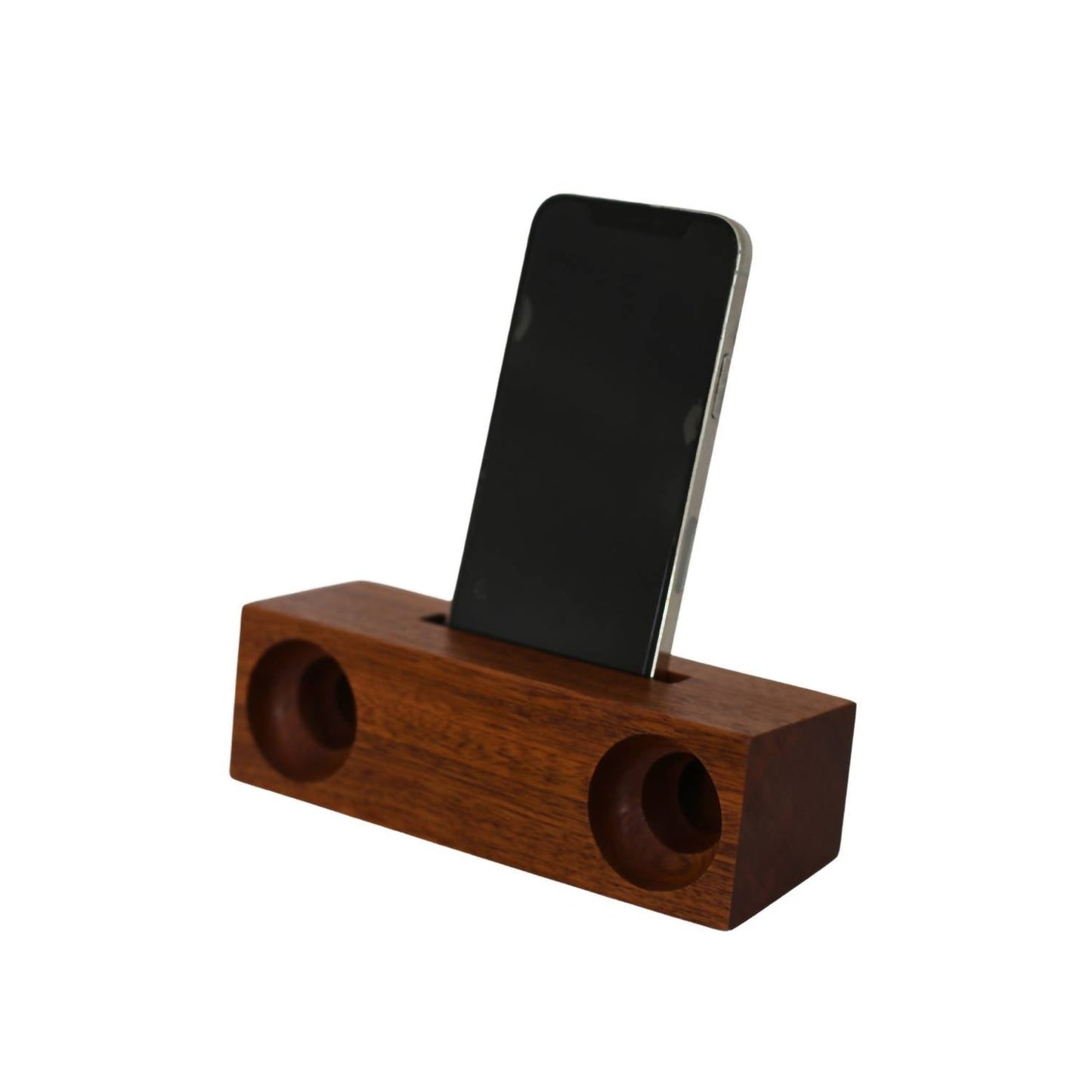 Creative Gifts International - Ebony Wood Amplifier/Phone Holder