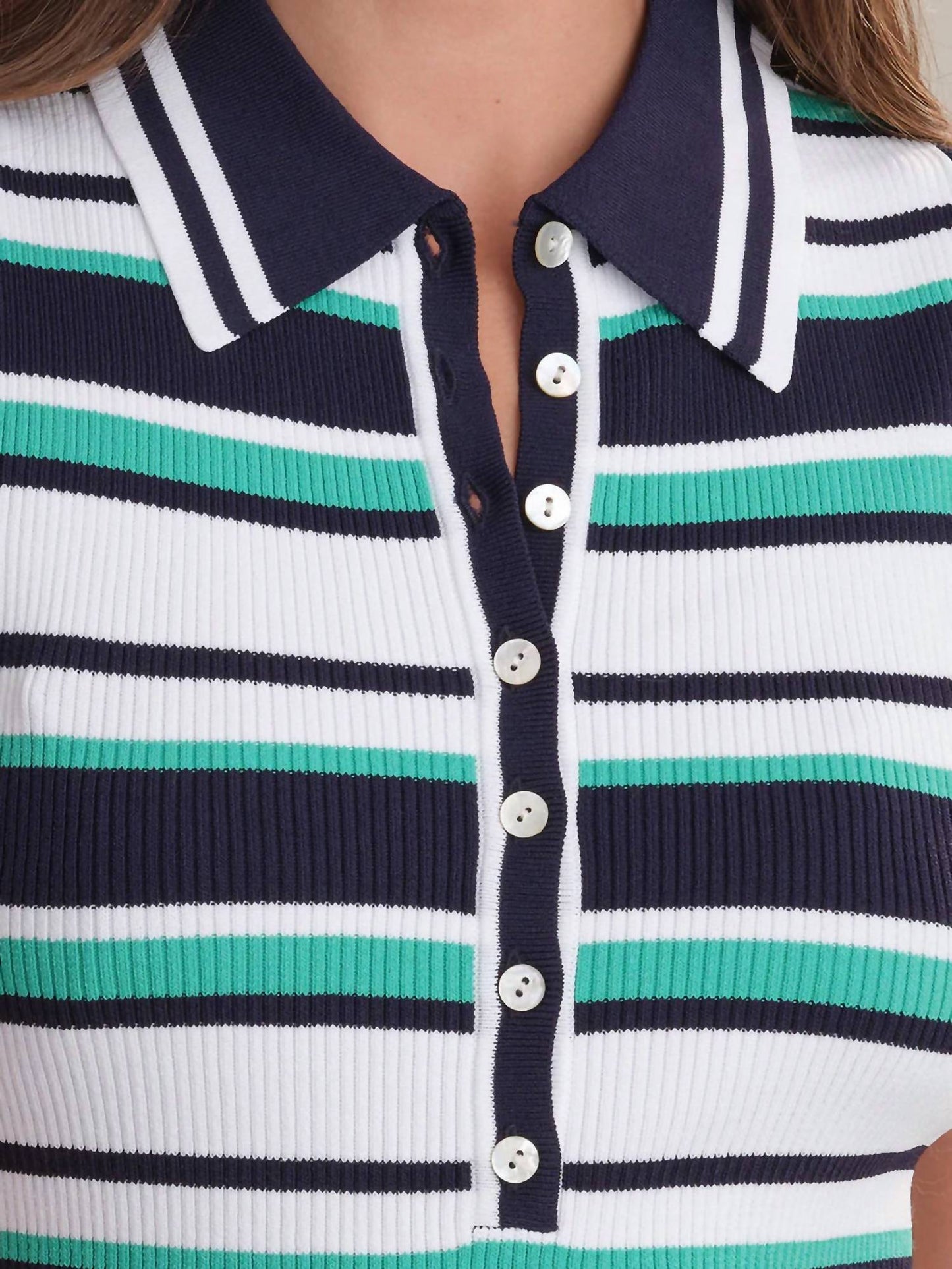 525 America - Vivienne Johnny Collar Stripped Tank