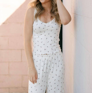 Z Supply - 90's Pointelle Ditsy Floral Tank