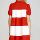 She + Sky - Color Block Tiered Dress