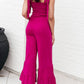 White Birch - Almost Available Flared Jumpsuit