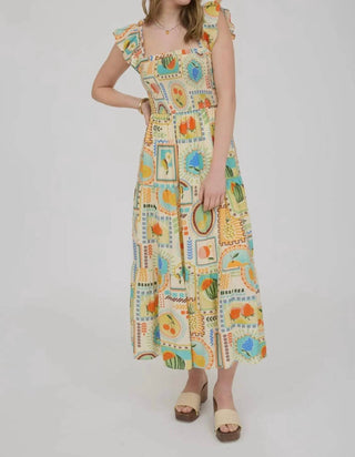 Blu Pepper - Patchwork Fruits Dress