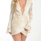 Steffany Milano - Allure Deep V-neck And Wrap Dress
