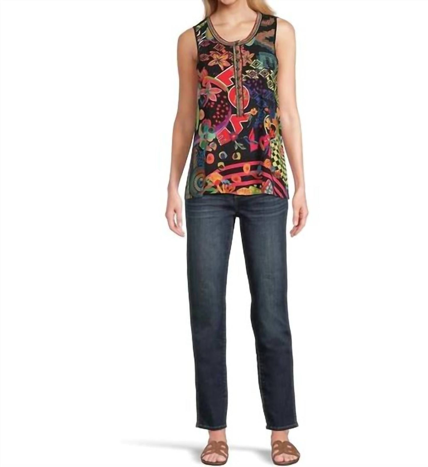 Johnny Was - THE JANIE FAVORITE HENLEY SWING TANK