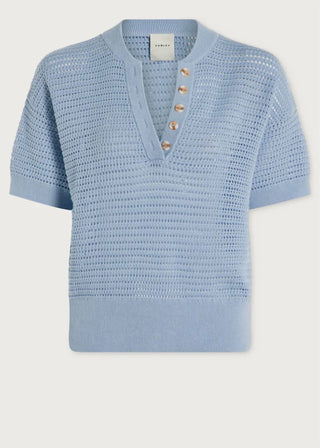 Varley - Callie V-neck Short Sleeve Knit Top