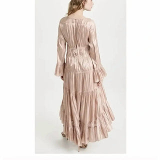 Cinq A Sept - Nina Tiered Satin Midi Dress