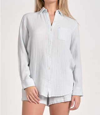 Elan - Gauze Button Down Shirt