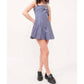 Better Be - Pleated Tube Mini Dress With Belt Detail