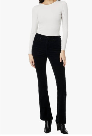 Ag Jeans - Farrah Boot High Rise Black Corduroy