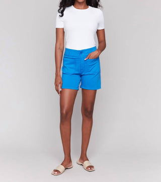 Charlie B - Twill Shorts With Patch Pockets