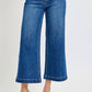Risen - High Rise Crop Wide Waist Chain Detail Jeans