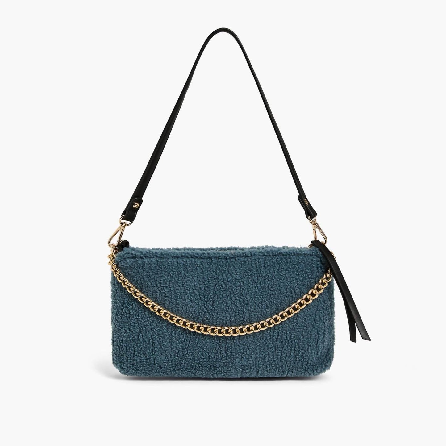Like Dreams - Women's Demi Faux Fur Sherpa Envelope Shoulder Bag