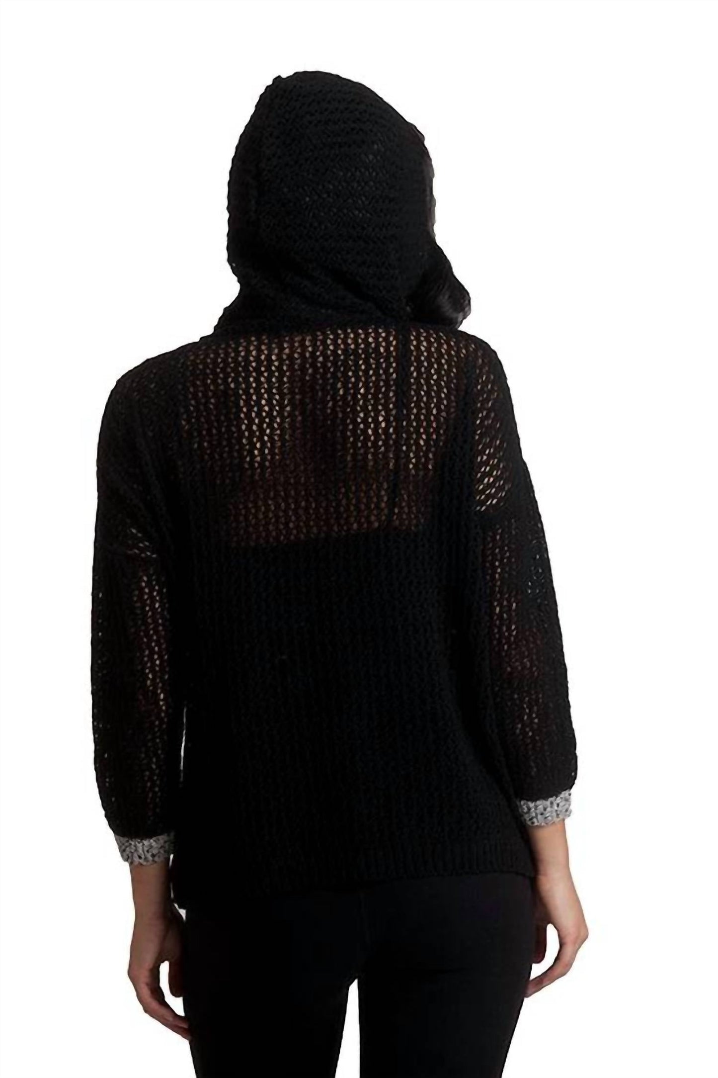 French Kyss - Crochet Star Crew Zip Up Hoodie