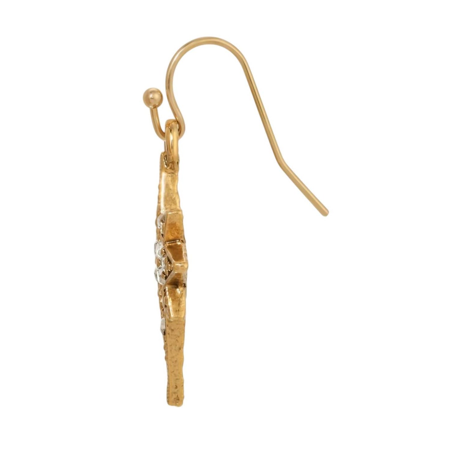 1928 Jewelry - Women's Star Of Bethlehem Crystal Drop Earrings
