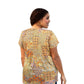 On The Plus Side - Printed Tyler Flair Short Sleeve Top - Plus Size