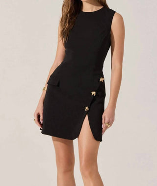 Astr - Nixie Tailored Split Skirt Dress